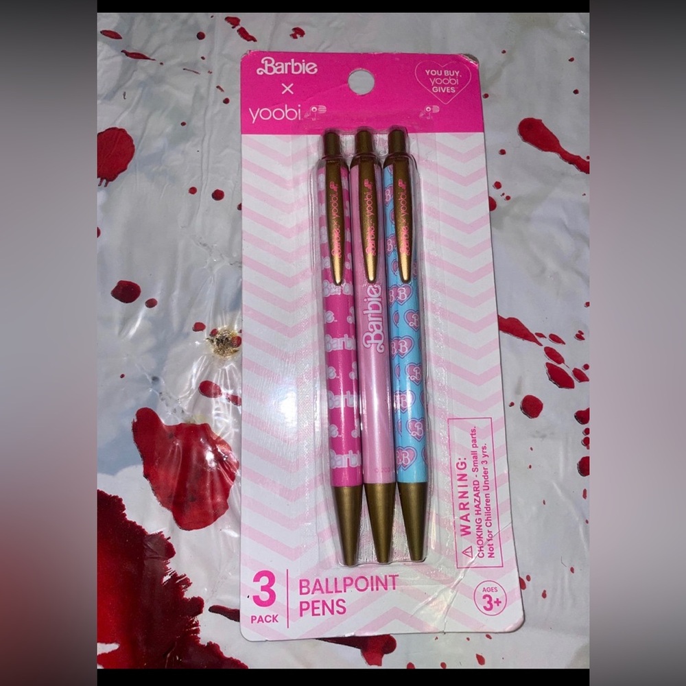 Yoobi x Barbie pack of 3 ball point